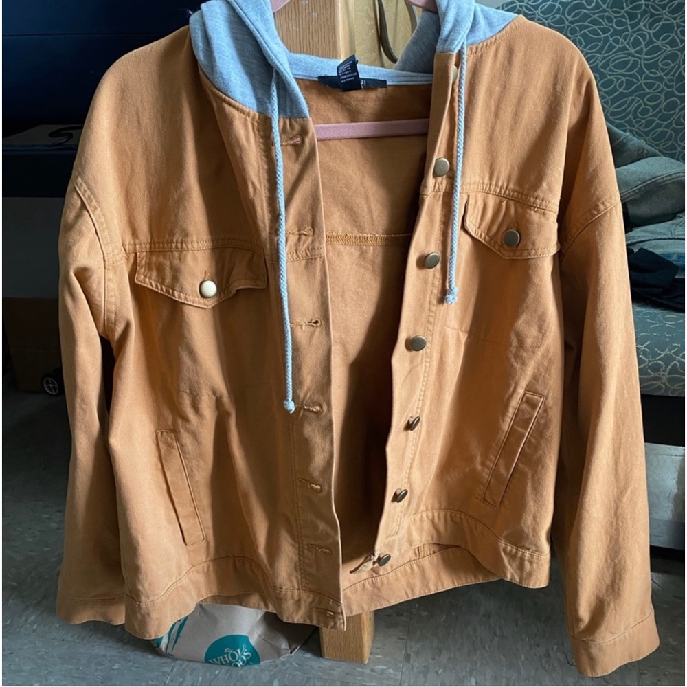 Forever 21 Women’s Hooded Utility Jacket Size Medium